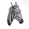 Stunning Wall-Mounted Zebra Sculpture in 3D Polygonal Papercraft Style – Modern, Artistic Home Decor