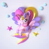 Papercraft Templates Seapony Mermaid Unicorn PDF