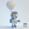 ASTRONAUT CHILD, Papercraft, Template, DIY, Paper, Low Poly, Cute, Kawaii, 3D Model, Pdf Low Poply, Kids Toy