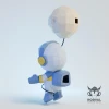 ASTRONAUT CHILD, Papercraft, Template, DIY, Paper, Low Poly, Cute, Kawaii, 3D Model, Pdf Low Poply, Kids Toy