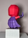 Magneto X-men Low Poly Papercraft Templates Gift DIY Decoration BOYKA