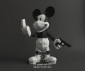 Mickey One Hand, DIY, Papercraft, pdf, Low Poly, 3D model, Craft, Paper, Disney, Cricut, Cameo, Moon Studio