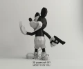 Mickey One Hand, DIY, Papercraft, pdf, Low Poly, 3D model, Craft, Paper, Disney, Cricut, Cameo, Moon Studio