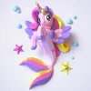 Papercraft Templates Seapony Mermaid Unicorn PDF