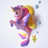 Papercraft Templates Seapony Mermaid Unicorn PDF