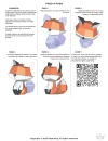Fox Papercraft 3D – Low poly fox DIY | pdf template for paper sculpture | home & office decor | pepakura animal model