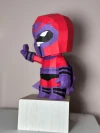 Magneto X-men Low Poly Papercraft Templates Gift DIY Decoration BOYKA