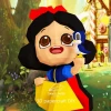 Snow White, PDF Template, DIY 3d Model, FanArt, Paper Sculpture, Low Poly, Pepakura, Craft, Manualidad, Paper Art