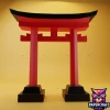 Japanese Torii Gate Papercraft – 3D Low Poly Shrine Template, DIY Paper Model, PDF Template, Decor, Kids Craft, Paper Sculpture
