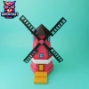 Windmill Papercraft – 3D Low Poly Dutch mill Template, DIY Paper Model, PDF Template, Decor, Kids Craft, Paper Sculpture