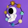 Astronaut Baby PDF Template, DIY 3d Model, FanArt, Paper Sculpture, Low Poly, Pepakura, Craft, Manualidad, Paper Art
