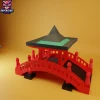 Japanese Bridge Papercraft – 3D Low Poly Japan Zen Bridge Template, DIY Paper Model, PDF Template, Decor, Kids Craft, Paper Sculpture