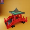 Japanese Bridge Papercraft – 3D Low Poly Japan Zen Bridge Template, DIY Paper Model, PDF Template, Decor, Kids Craft, Paper Sculpture