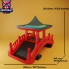 Japanese Bridge Papercraft – 3D Low Poly Japan Zen Bridge Template, DIY Paper Model, PDF Template, Decor, Kids Craft, Paper Sculpture