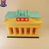 Brandenburg Gate Papercraft – 3D Low Poly Berlin Landmark Template, DIY Paper Model, PDF Template, Decor, Kids Craft, Paper Sculpture