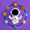 Astronaut Baby PDF Template, DIY 3d Model, FanArt, Paper Sculpture, Low Poly, Pepakura, Craft, Manualidad, Paper Art