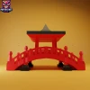 Japanese Bridge Papercraft – 3D Low Poly Japan Zen Bridge Template, DIY Paper Model, PDF Template, Decor, Kids Craft, Paper Sculpture