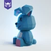 BLUE RABBIT, Papercraft, Template, DIY, Paper, Low Poly, Holiday, 3D Model, Pdf Low Poply, October, Carnival, Halloween