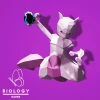 Pokemon Mewtwo Low Poly Papercraft Template Pepakura PDF DIY Handmade