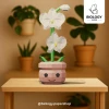 Flower Pack kit Low Poly Papercraft Template Pepakura PDF DIY Handmade