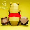 Winnie the Pooh Low Poly Papercraft Template Pepakura PDF DIY Handmade