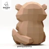 Cute Kawaii Baby Otter Low Poly Papercraft Template Pepakura PDF DIY Handmade