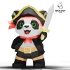 Pirate Panda Low Poly Papercraft Template Pepakura PDF DIY Handmade