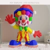 Cute Clown Papercraft Template, DIY Low Poly 3D Paper Model, Colorful Party Decoration, Printable PDF for Birthday & Carnival Theme
