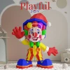 Cute Clown Papercraft Template, DIY Low Poly 3D Paper Model, Colorful Party Decoration, Printable PDF for Birthday & Carnival Theme
