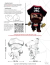 Pirate & Macaw Papercraft 3D Bundle – Pdf Templates | Low Poly Pepakura Models | DIY Decor for Party or Home