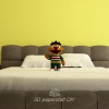 Ernie (Enrique) Sesame Street Baby PDF Template, DIY 3d Model, FanArt, Paper Sculpture, Low Poly, Pepakura, Craft, Manualidad, Paper Art