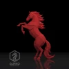 Rearing Horse Papercraft, Digital Template, PDF Download, Gurko, 3D Low Poly, Pepakura, Origami Sculpture, Paper Decor, diy gift