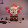 Santa Claus Papercraft – 3D Low Poly Christmas Decor Template, DIY Paper Model, PDF Template, Decor, Kids Craft, Paper Sculpture