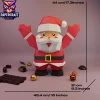 Santa Claus Papercraft – 3D Low Poly Christmas Decor Template, DIY Paper Model, PDF Template, Decor, Kids Craft, Paper Sculpture