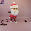 Santa Ice Skating Papercraft – 3D Low Poly Christmas Decor Template, DIY Paper Model, PDF Template, Decor, Kids Craft, Paper Sculpture