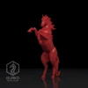 Rearing Horse Papercraft, Digital Template, PDF Download, Gurko, 3D Low Poly, Pepakura, Origami Sculpture, Paper Decor, diy gift