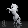 Rearing Horse Papercraft, Digital Template, PDF Download, Gurko, 3D Low Poly, Pepakura, Origami Sculpture, Paper Decor, diy gift
