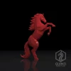 Rearing Horse Papercraft, Digital Template, PDF Download, Gurko, 3D Low Poly, Pepakura, Origami Sculpture, Paper Decor, diy gift