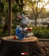 Rabbit on Pause, Conejo en pausa, DIY, Papercraft, pdf, Low Poly, 3D model, Craft, gift idea, bunny, Moon Studio