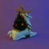 Christmas Reindeer Papercraft, PDF Template, DIY 3d Model, FanArt, Paper Sculpture, Low Poly, Pepakura Craft, Manualidad