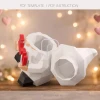 Valentine's Gnome Treat Candy Box Papercraft Template | Low Poly 3D Gift Box PDF | DIY Instant Download!