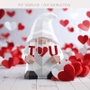 Valentine's Gnome Treat Candy Box Papercraft Template | Low Poly 3D Gift Box PDF | DIY Instant Download!