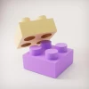 3D Building Toy Low poly Papercraft, DIY, PDF