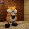 Hamster Papercraft – 3D Low Poly Sunflower Seed, DIY Paper Model, PDF Template, Decor, Kids Craft, Paper Sculpture