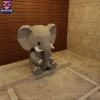 Elephant Baby Papercraft – 3D Low Poly Baby Animal, DIY Paper Model, PDF Template, Decor, Kids Craft, Paper Sculpture