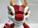 Dragon Baby / Bebe Dragon 3D Papercraft Template PDF – Printable Low Poly Paper Model Kit, Easy DIY Digital Craft Instant Access