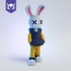 FRESH RABBIT, Papercraft, Template, DIY, Paper, Low Poly, Cute, Kawaii, 3D Model, Pdf Low Poply, Kids Toy