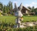Chibi Bug Bunny, DIY, Papercraft, pdf, Low Poly, 3D model, Craft, gift idea, bunny, Moon Studio