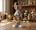 Chibi Bug Bunny, DIY, Papercraft, pdf, Low Poly, 3D model, Craft, gift idea, bunny, Moon Studio
