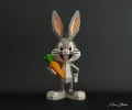 Chibi Bug Bunny, DIY, Papercraft, pdf, Low Poly, 3D model, Craft, gift idea, bunny, Moon Studio